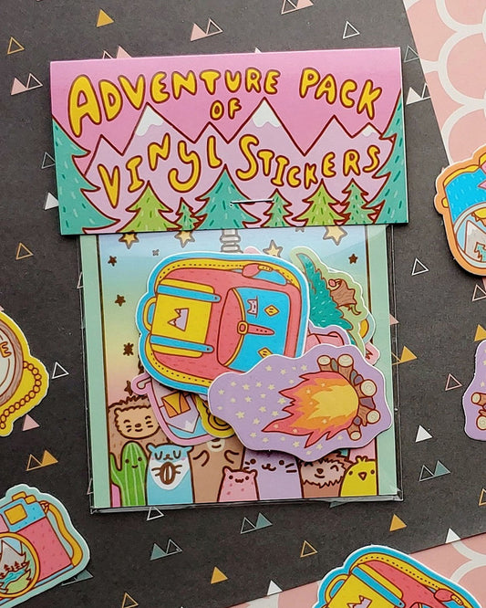 Adventure Vinyl Sticker Pack - 10 pc