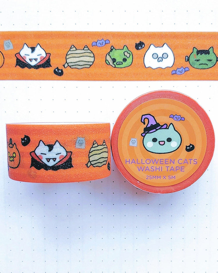 Halloween Costume Kitties Glitter Washi Tape 25mmx5m
