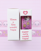Spoopy Purple Halloween Kawaii Washi Tape - 15mm