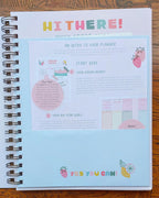 Pastel Rainbow Undated Perpetual Year Goal & Weekly Planner