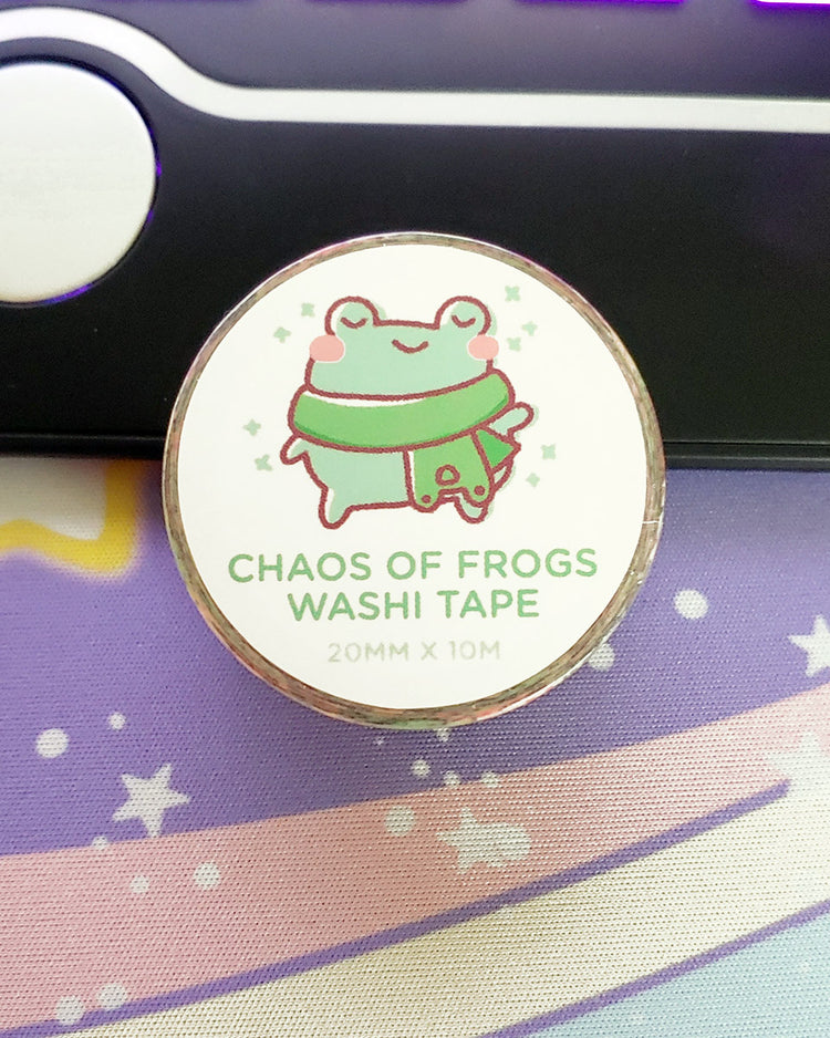 Kawaii Froggy Chaos of Frogs Washi Paper Tape - 10m
