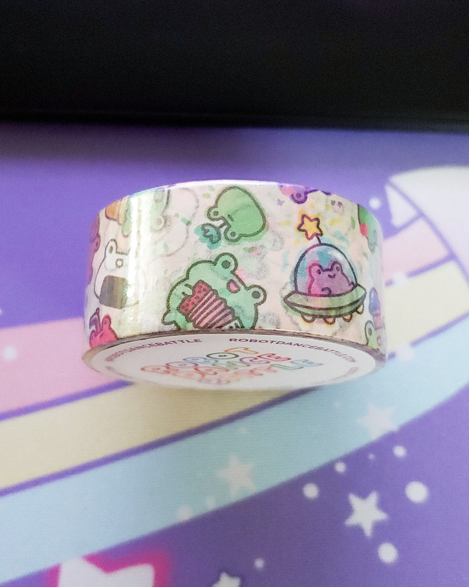 Kawaii Froggy Chaos of Frogs Washi-Klebeband - 10 m