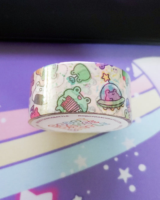 Kawaii Froggy Chaos of Frogs Washi Paper Tape - 10m