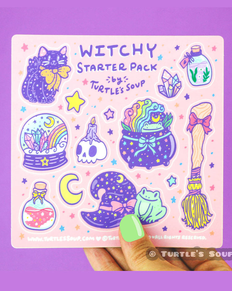 Witchy Starter Pack Vinyl Sticker Sheet