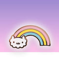 Cloud Kawaii Kitten Cat Rainbow Hard Enamel Pin