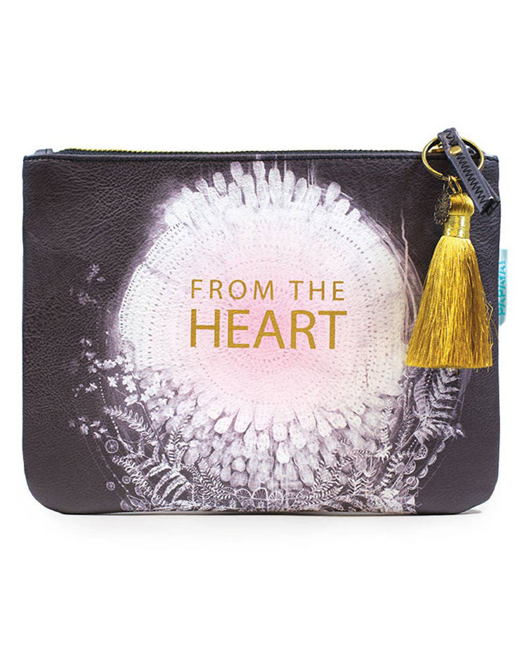 Pocket Clutch with Tassel - "From The Heart"