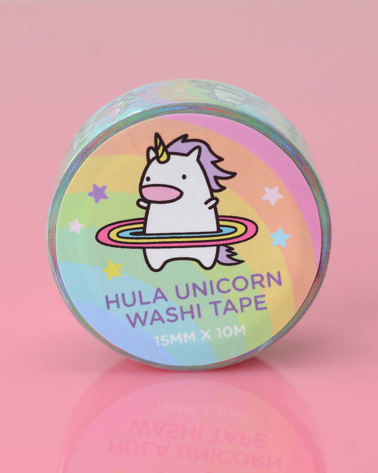 Rainbow Hula Unicorn Kawaii Washi Tape
