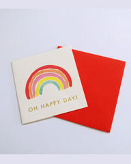 Rainbow Gift Enclosure Card 3"x3"