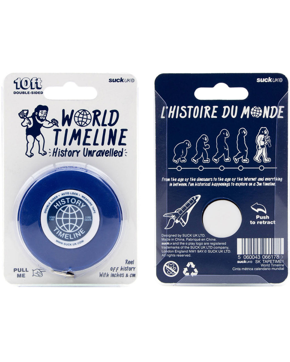 History of the World Timeline Measuring Tape