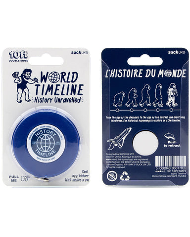 History of the World Timeline Measuring Tape