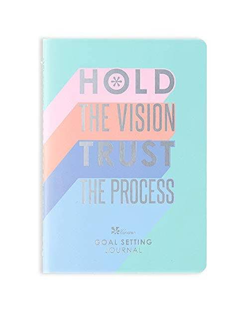 "Hold the Vision Trust the Process" Goal Setting Petite Planning Journal & Foiled Sticker Sheet