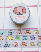Rainbow Dog Friends Kawaii Washi Tape