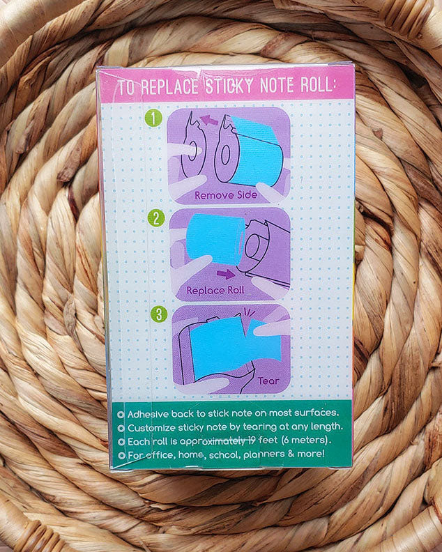 Notes on a Roll Sticky Notes Set - Rainbow Brights